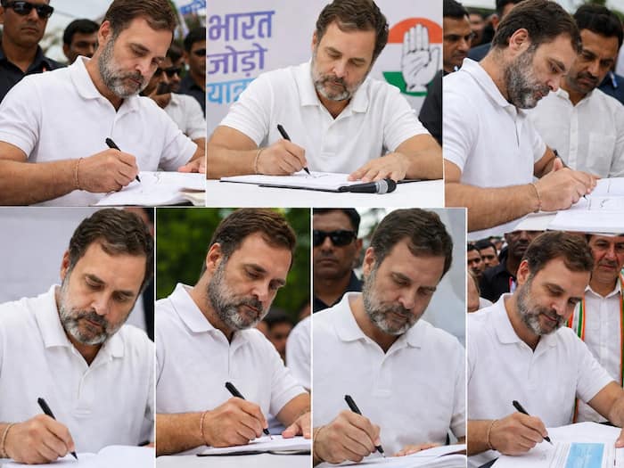 Rahul Gandhi autograph photo
