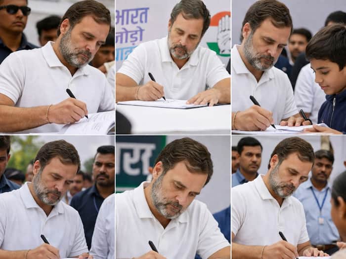 Rahul Gandhi signature style