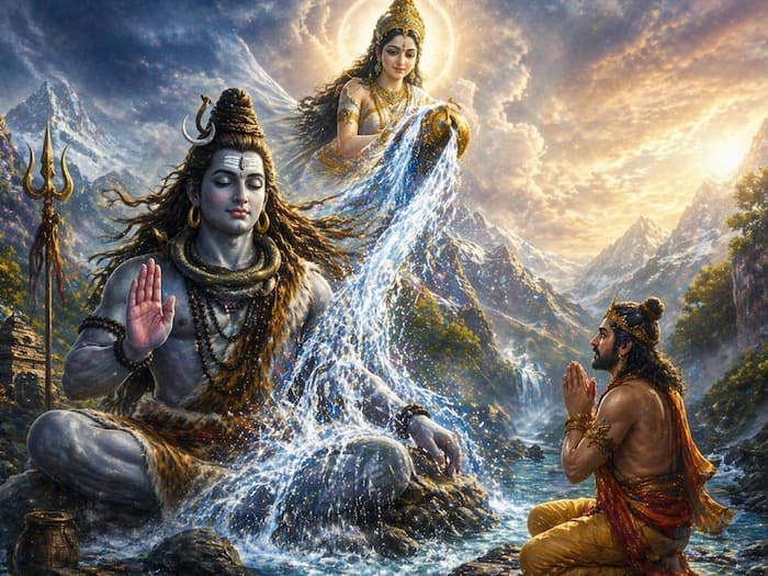 Hindu mythology Shiva Ganga