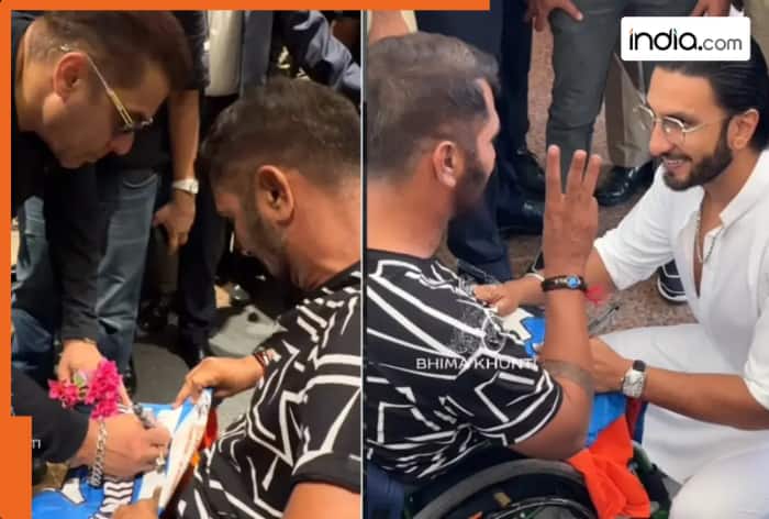 Wheelchair cricketer Bhima Khunti’s heartwarming meet With Ranveer Singh & Salman Khan wins internet, video goes viral