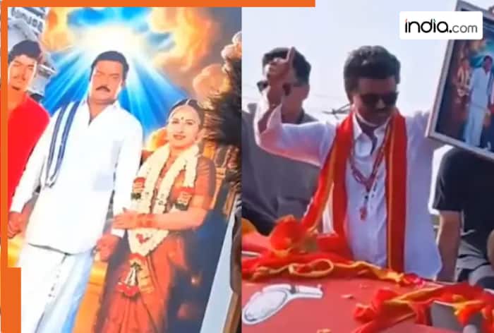 Thalapathy Vijay REACTS after fan shows wedding photo with Sangeetha Sornalingam amid divorce rumours, video goes viral
