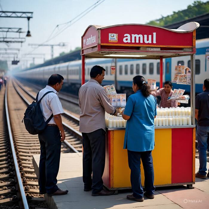 रेलवे स्टेशन पर Amul Milk Booth कैसे खोलते हैं, इसमें कितना खर्च आता है ...