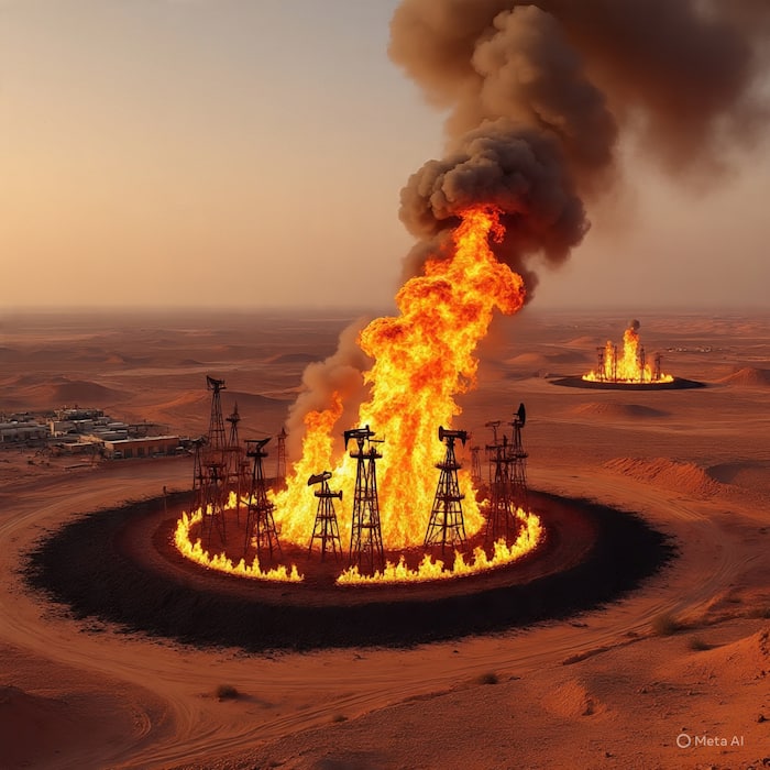 Kuwait Gulf War fires