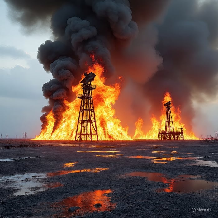 Oil well fires