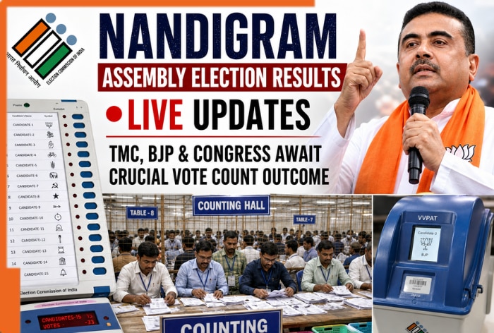 Nandigram Assembly Election Results Live Updates: BJP's Suvendu Adhikari leads with more than 3000 votes in first round counting