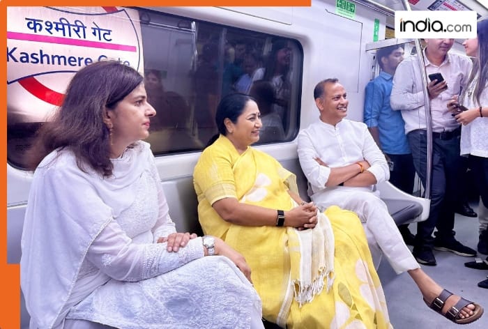 PM Modi, Delhi CM, Rekha Gupta, metro train, Metro Monday, New Delhi, Delhi, Narendra Modi, Lieutenant Governor Taranjit Singh Sandhu, Kashmiri Gate Metro Station, ITO metro station, feeder bus, Delhi Secretariat, Parvesh Verma, Ravindra Indraj