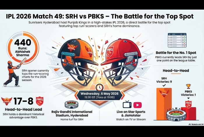 SRH vs PBKS IPL 2026