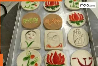 Sandesh with lotus motif becomes sensation in West Bengal amid Suvendu Adhikari's oath taking ceremony | Viral