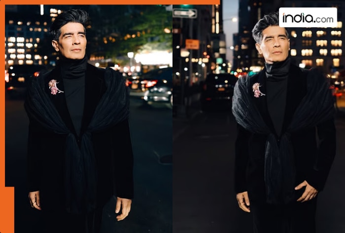 Manish Malhotra turns heads at Met Gala 2026 pre party in dramatic tulle blazer and floral brooch- See pics