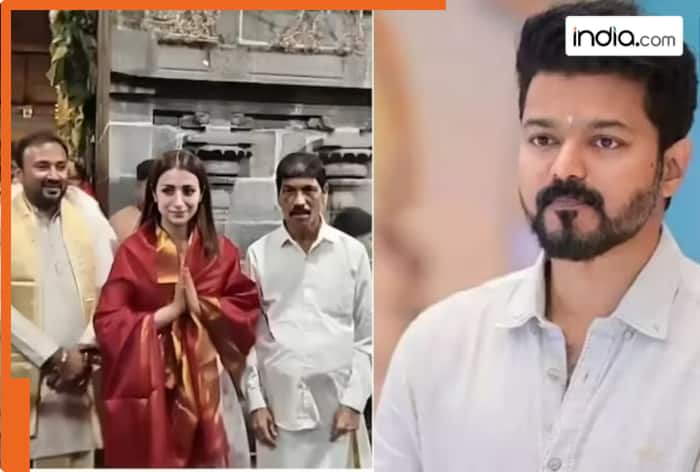 Tamil Nadu Election Result 2026: As Thalapathy Vijay leads, rumoured girlfriend Trisha Krishnan offers prayers at Tirupati -Watch video