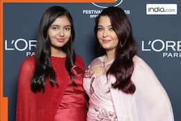 Cannes 2026: Aishwarya Rai Bachchan stuns in soft pink couture while daughter Aaradhya dazzles in bold ruby-red gown- See pics