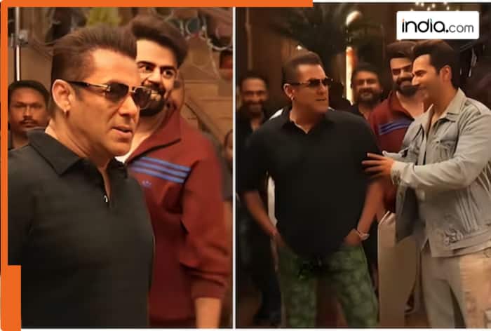 Salman Khan takes funny dig at Varun Dhawan for recreating his song Chunari Chunari amid controversy: 'Mera ek aur...'