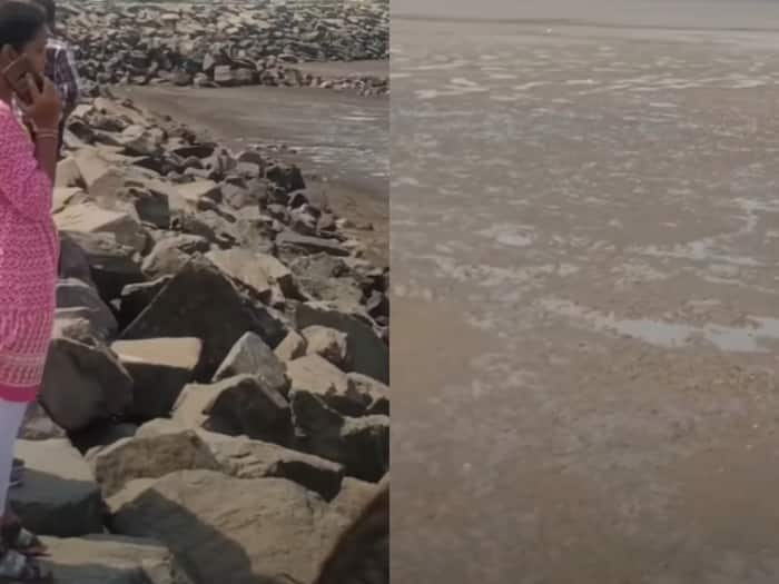 Gujarat Me samandar ka pani pichhe hata