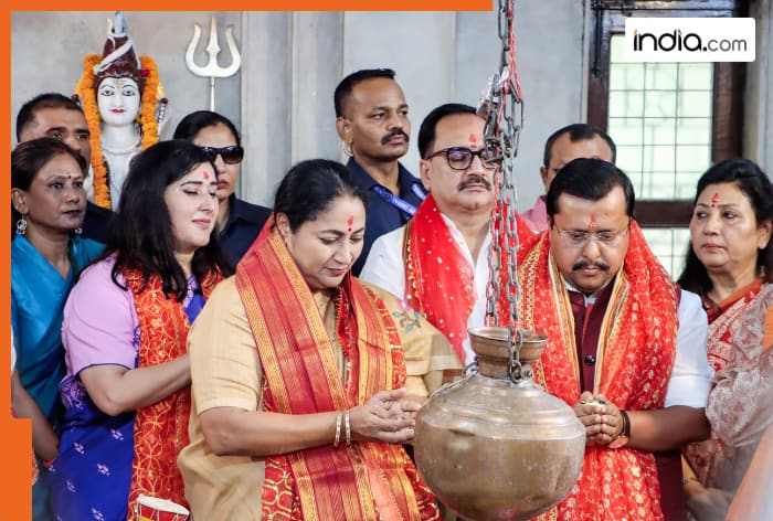 BJP leaders offer prayers at Maa Kali Temple in Delhi after historic victory in West Bengal Assembly Elections