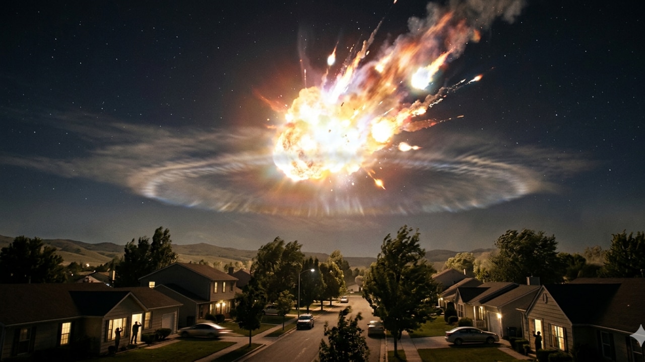 Meteor Explode अमेरिका के आसमान में धमाका, 300 टन TNT विस्फोट के बराबर झटका, हिल गईं ...