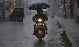 Relief for residents as heavy rain lashes Delhi NCR with strong winds | Check IMD forecast