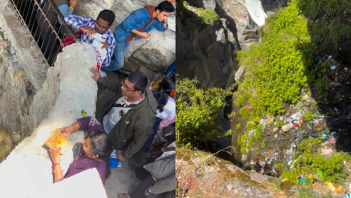 ViralCheck: ‘Faith shouldn’t harm nature’: Internet reacts to offerings being thrown into Uttarakhand’s Saraswati river; Watch video