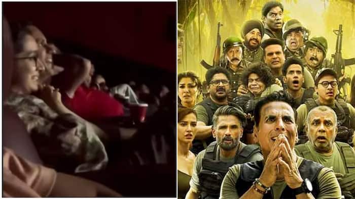 Welcome To The Jungle: Shraddha Kapoor enjoys movie night with Rahul Mody as they watch Akshay Kumar, Suniel Shetty's film