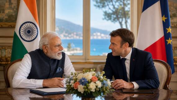 मोदी-मैक्रों की बड़ी रणनीतिक डील! 5 साल में दोगुना होगा भारत-फ्रांस बिजनेस, न्यूक्लियर और रक्षा क्षेत्र में नए अध्याय की शुरुआत