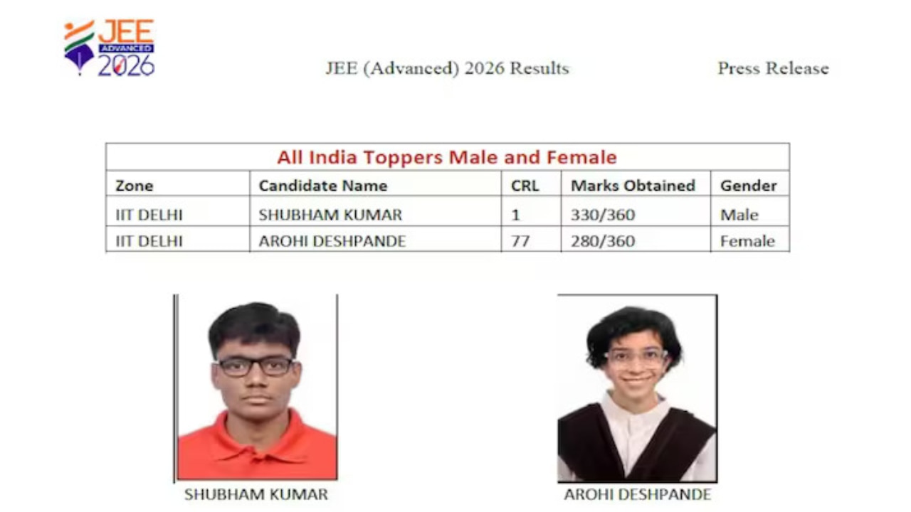 Meet Shubham Kumar from IIT Delhi Zone, who secured AIR 1 in JEE Advanced 2026 with 330 marks