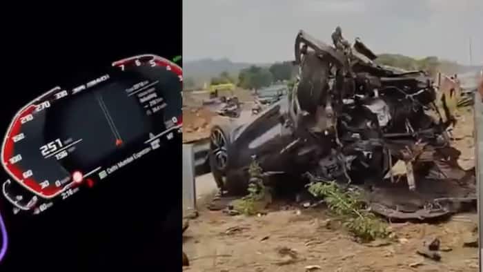 BMW crash, 251 kmph, Thane, video, crash, road accident, Mumbai–Delhi Expressway, Badlapur, Maharashtra, Yogesh Negi, Rebecca Jacob, Bandra, Angad, Fortis Hospital, Kalyan