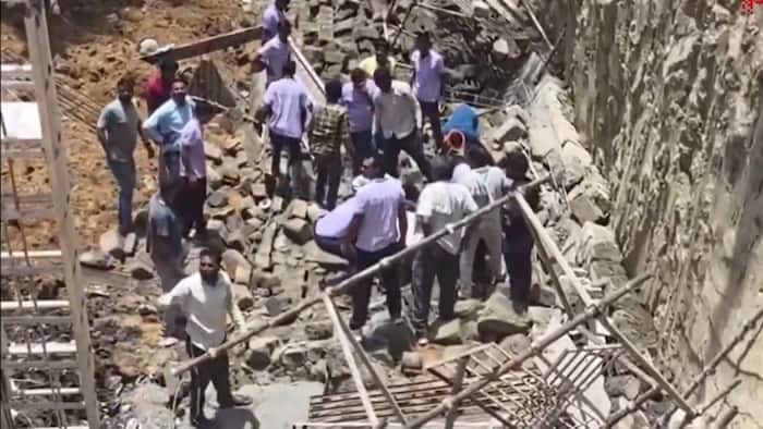 Workers, building, Jaipur accident, debris, Amer area, ​​Jaipur, Rescue teams, NDRF, SDRF, excavation work, Tala Mod