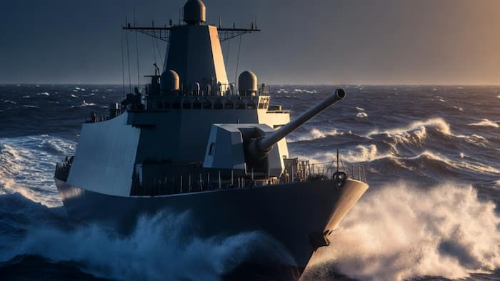 China naval gun