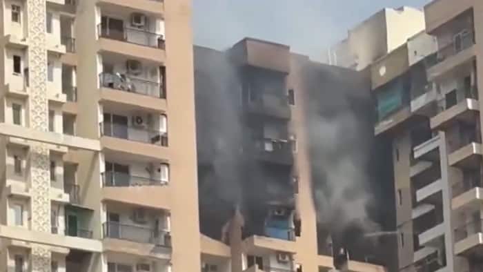 noida fire sector 119 aranya society