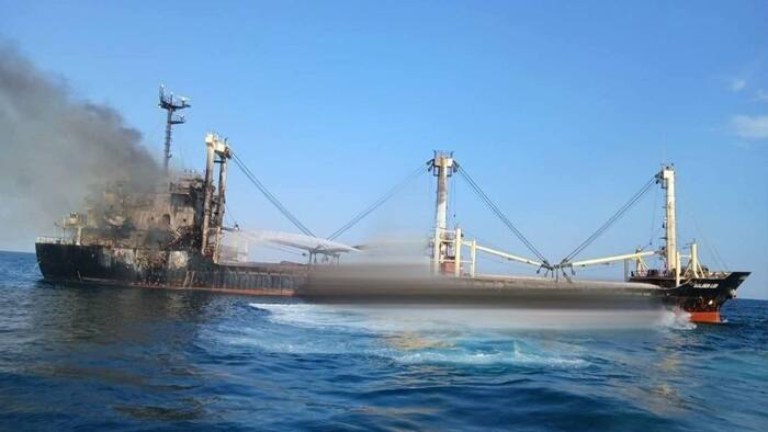 Cruise missile attack on Indian vessel