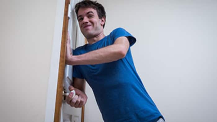 How to fix swollen wood door