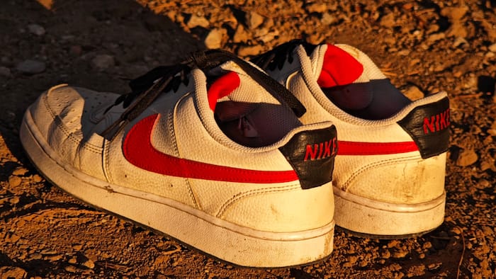 Toothpaste trick to clean white shoes