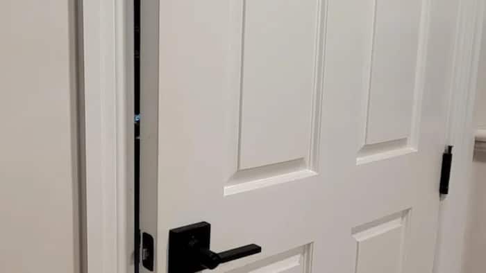 How to fix swollen wood door