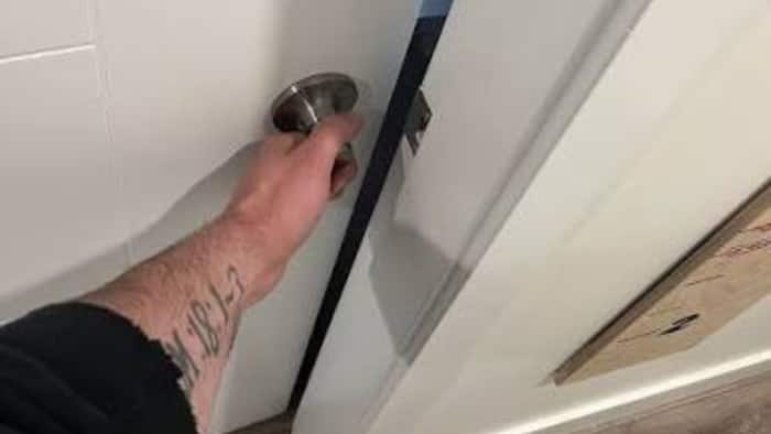 How to fix swollen wood door
