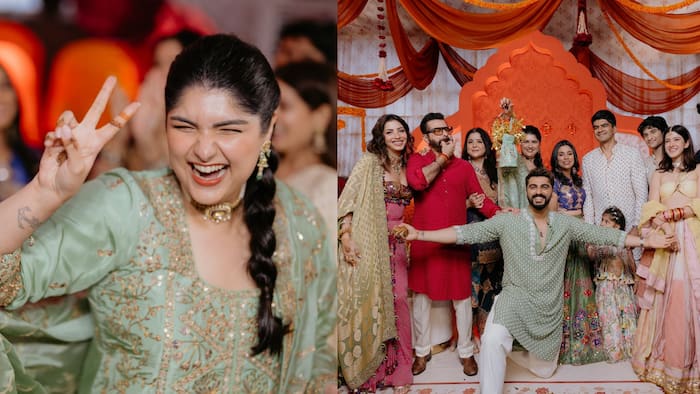 Anshula Kapoor drops kaleeras on Arjun Kapoor, hints he’s next to marry; Watch chooda ceremony video