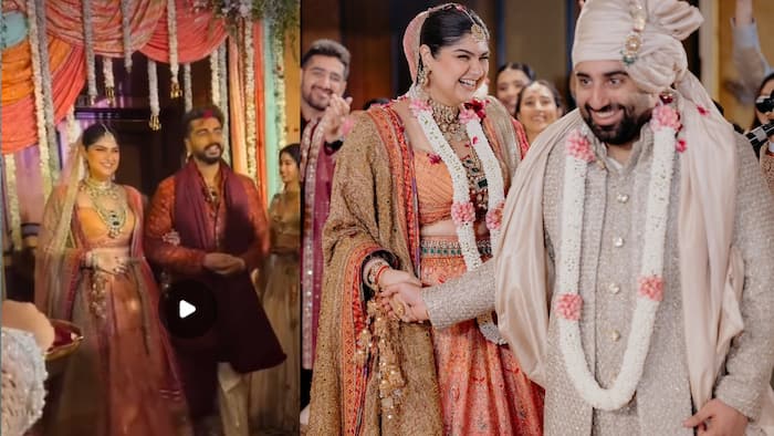 The moment Anshula Kapoor made her bridal entry with Arjun Kapoor and Boney Kapoor - Watch Viral Video