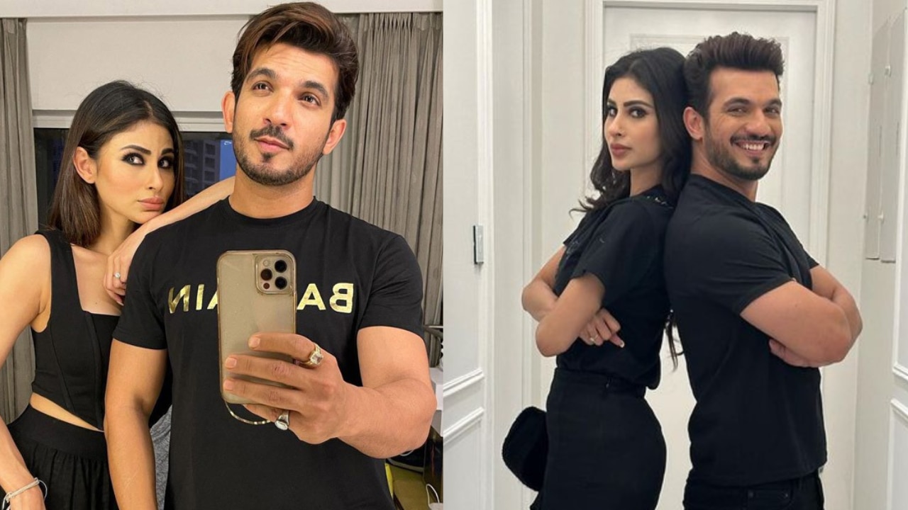 Arjun Bijlani with Mouni Roy