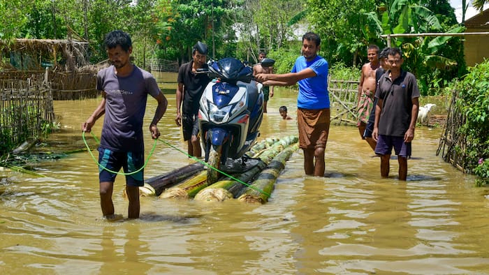 Assam Rains: Heavy downpour aggravates state's flood situation, Himanta Biswa Sarma government announces Rs 4 lakh ex gratia