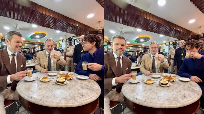 Christopher Nolan, Tom Holland, and Matt Damon’s chai break before The Odyssey Mumbai premiere goes viral; Fans say, '3 legends...'