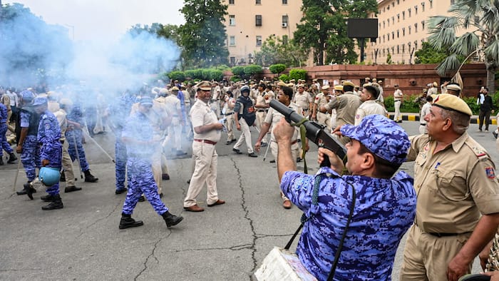 CJP Chalo Sansad March Violence: Over 118 Delhi Police personnel injured, public property damaged, legal action initiated