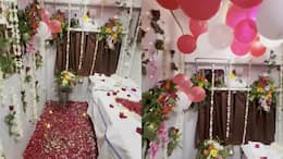 Honeymoon on wheels: First AC couple coupe turns into romantic suite with flowers, red heart, balloons; netizens amused, Railways reacts