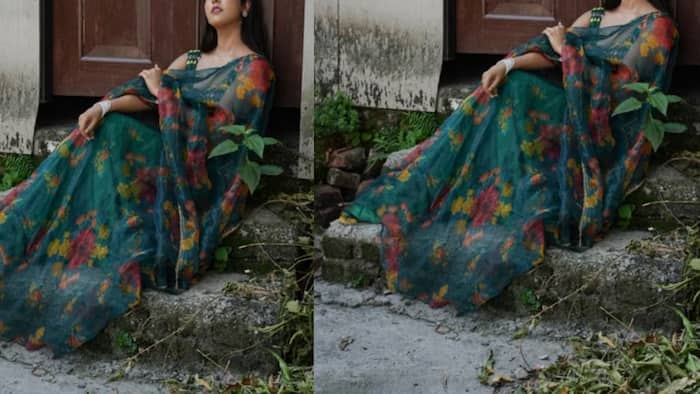 Green sarees