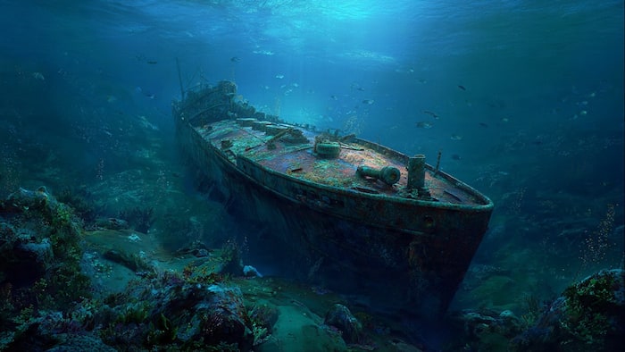 Black Gold Cargo Ship