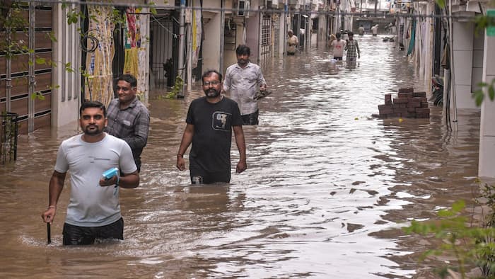 IMD Weather update: Delhi under Orange alert, Mumbai grapples with monsoon havoc; Isolated heavy rain likely over Madhya Pradesh, Chhattisgarh, Rajasthan; Check Delhi-NCR weather forecast