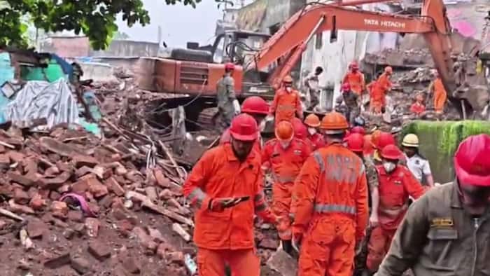 Three killed, several trapped under rubble after four-storey building collapses in Maharashtra’s Bhiwandi, Rescue operations underway