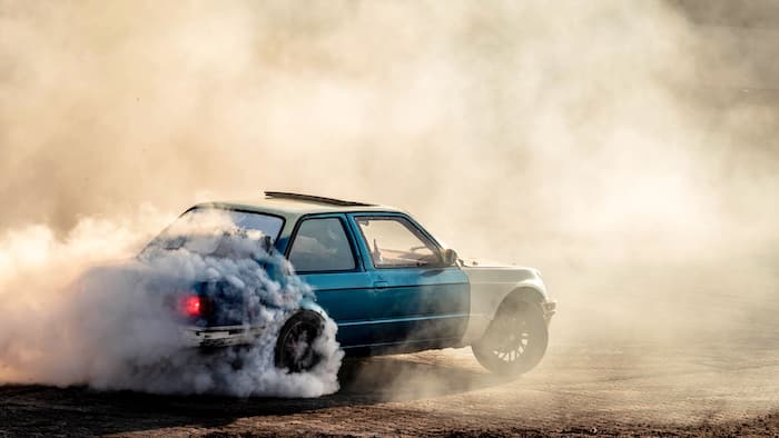 Black smoke car