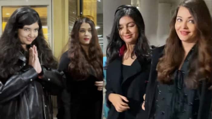 Aaradhya Bachchan's namaste gesture for paps wins hearts, netizens say ‘Just like mom’ - Watch viral video