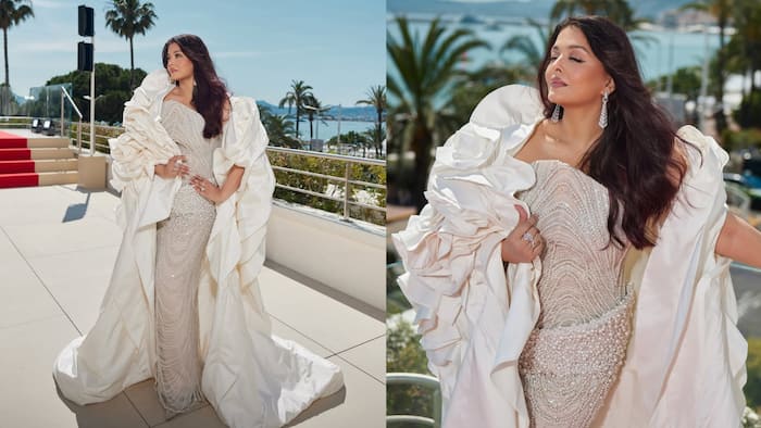 Aishwarya Rai's unseen Cannes 2026 look in white gown with 7000 pearls goes viral; fans call her 'Queen of Cannes' - See pics