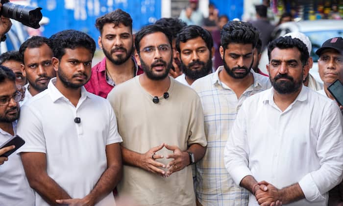ockroach Janta Party (CJP) national spokesperson and co-convener Ashutosh Ranka addresses a press conference outside the Press Club of Kolkata (PTI)