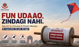 Dear Kuchu Puchu, Patang Udao but...: Delhi Police shares playful social media post on use of banned Chinese and plastic manjha