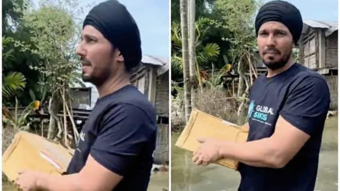 Randeep Hooda reaches flood-hit Assam families through knee-deep water, netizens hails his efforts – Watch Video